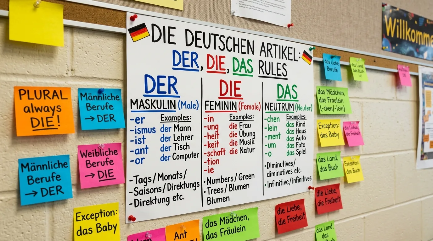 TL;DR: >GERMAN ARTICLES TABLE SONG